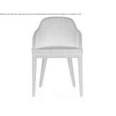Chair upholstered in fabric with armrests Mongui