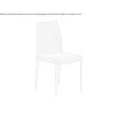 Upholstered chair made of eco-leather Polateli