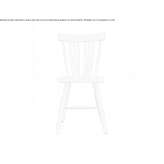 Solid wood chair Evanston