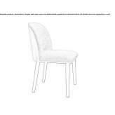 Fabric chair Paniza