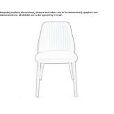Chair upholstered with fabric Munster