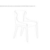Upholstered leather chair in a modern style Ardon