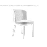 Upholstered chair Maello