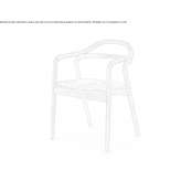 Solid wood chair with armrests Erdemli