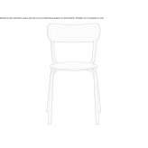 Stackable metal chair Cashmere