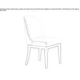 Fabric chair Vourles