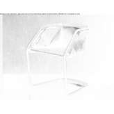 Chair with metal frame and leather cover Jarny