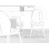 Krzesło tapicerowane skórą Dunblane