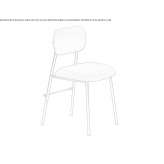 Chair upholstered with fabric Callus
