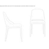 Leather upholstered chair Ladybank