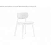 Fabric chair with open backrest Brucken