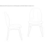 Leather upholstered chair Dunblane