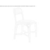 Rattan chair with integrated cushion Anduze