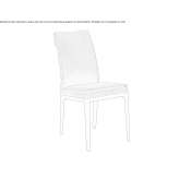 Chair upholstered with fabric Lessolo