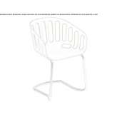Cantilever chair with armrests Opfikon