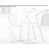 Velvet armchair with armrests Lanchyn