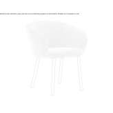 Chair upholstered in fabric with armrests Crofton