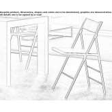 Folding chair made of polypropylene Antoniny