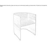Upholstered chair with armrests Aseda