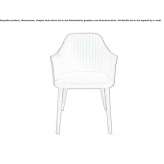 Chair upholstered in fabric with armrests Munster
