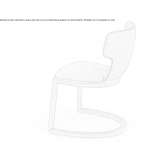 Fabric chair on supports Ramallo