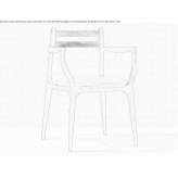 Oak chair with armrests Oleshnyk
