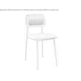 Leather chair with fire-resistant padding Gallzein