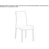 Upholstered leather chair with removable cover Delgado