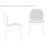 Chair upholstered with fabric Dunblane