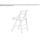 Upholstered folding chair Kenner