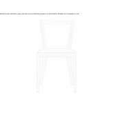 Beech chair with open backrest and integrated cushion Dionysos