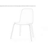Leather upholstered chair Ljusne