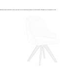 Upholstered chair with armrests Kostrzyn