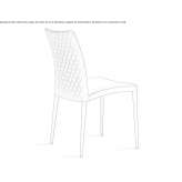 Leather upholstered chair Elverum