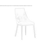 Leather upholstered chair Bewdley