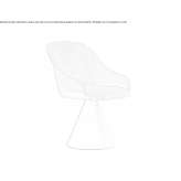 Chair upholstered in fabric with armrests Nordheim