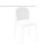 Stackable chair Alconaba