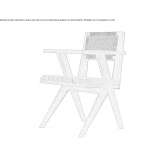 Solid wood chair with armrests Igesti