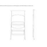 Folding aluminum chair Byske