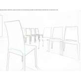 Leather upholstered chair Buron