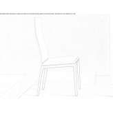 Leather upholstered chair Solbjerg