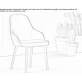 Armchair with armrests Fille