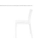 Chair upholstered with fabric Tiel