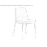 Leather upholstered chair Bihorel