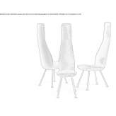 Fabric chair with high backrest Fussach