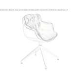 Upholstered trestle chair Buchdorf