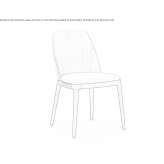 Leather upholstered chair Voginci
