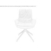 Upholstered trestle chair with armrests Villadoz