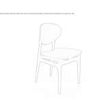 Medallion chair with integrated cushion Herkimer