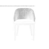 Upholstered velvet chair with armrests Dudchany
